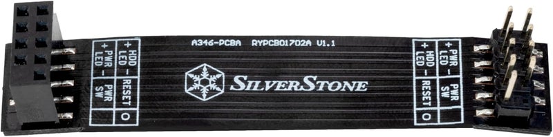 SilverStone Technology CP15 Low-Profile Front I/O Power Switch Extension, SST-CP15 - Image 3